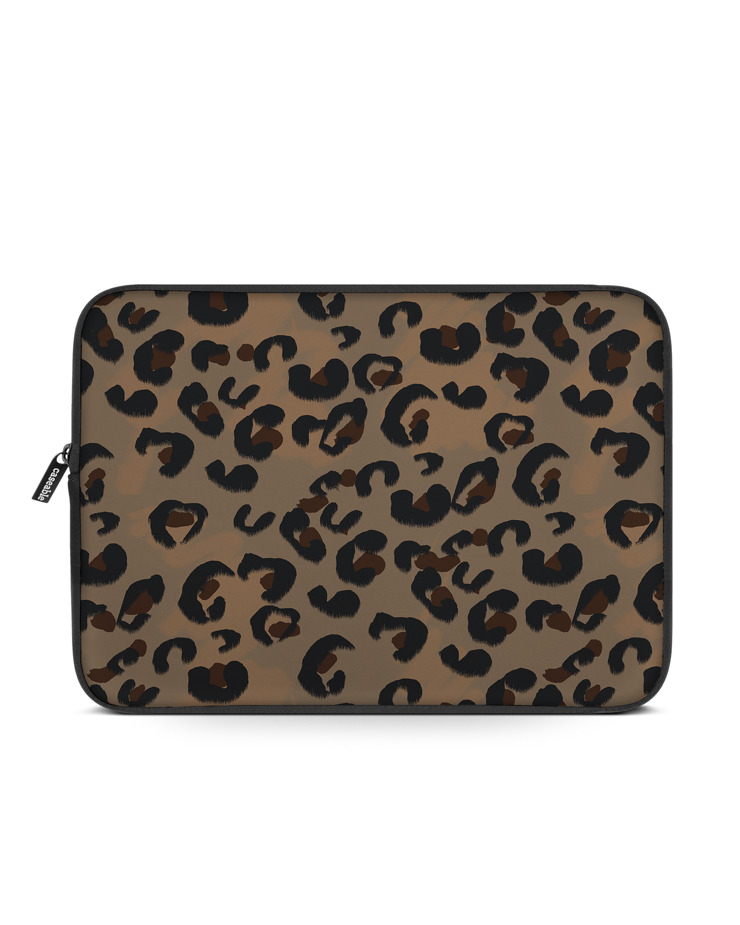 Leopard Repeat Laptop Case 16 inch: Front View