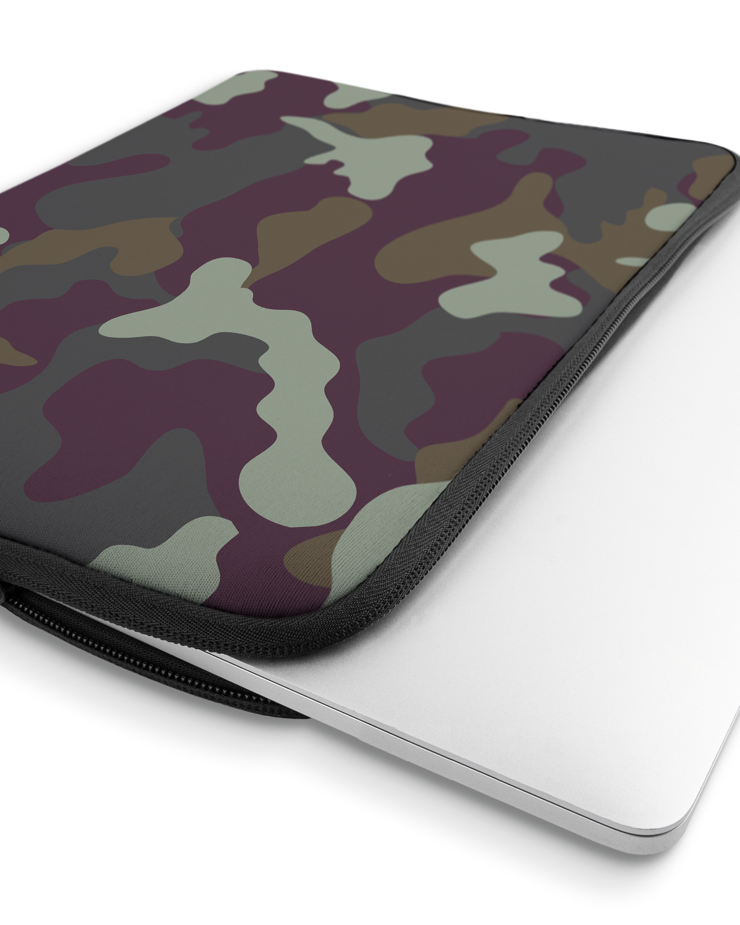 Night Camo Laptop Case 16 inch with device inside