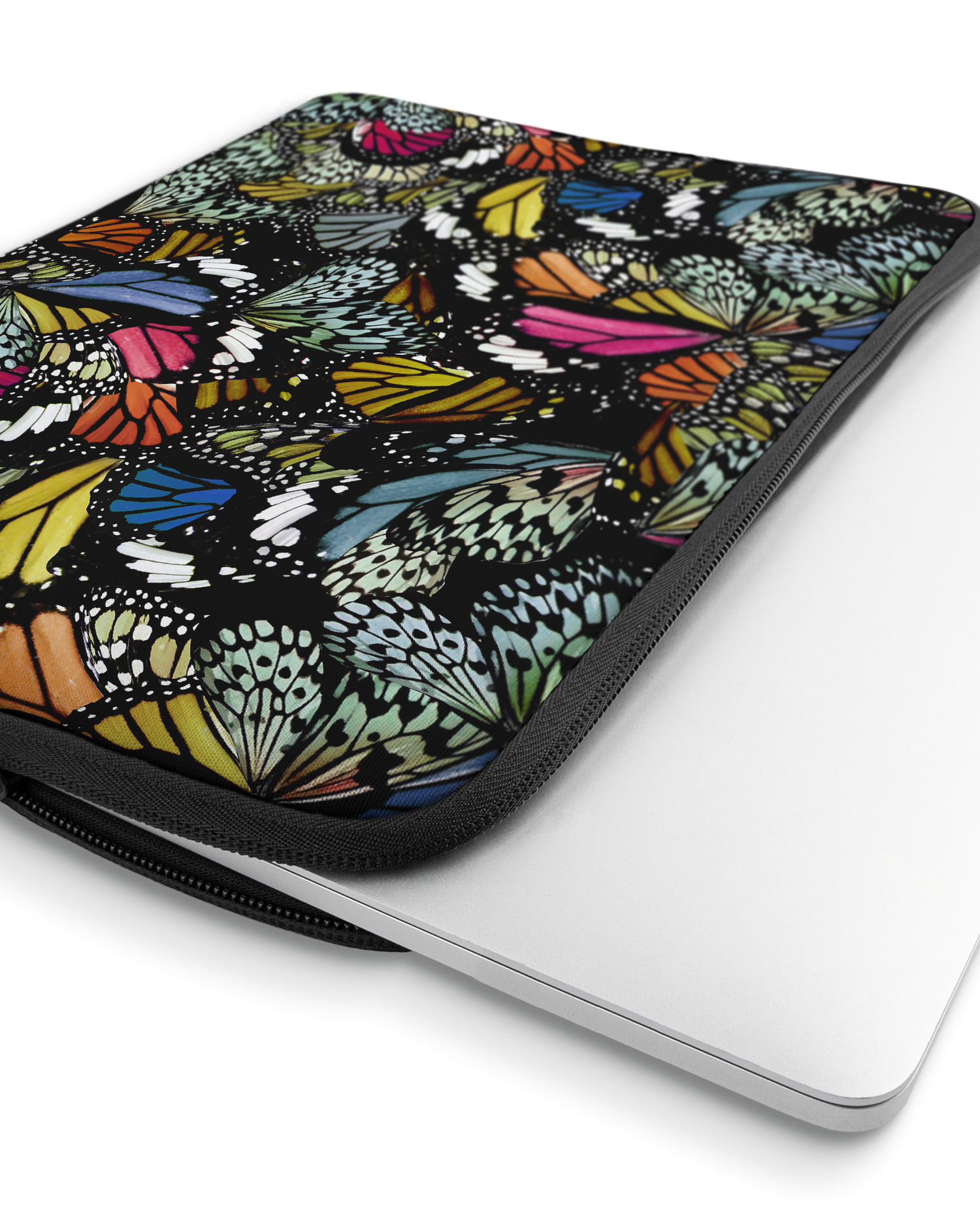 Psychedelic Butterflies Laptop Case 16 inch with device inside