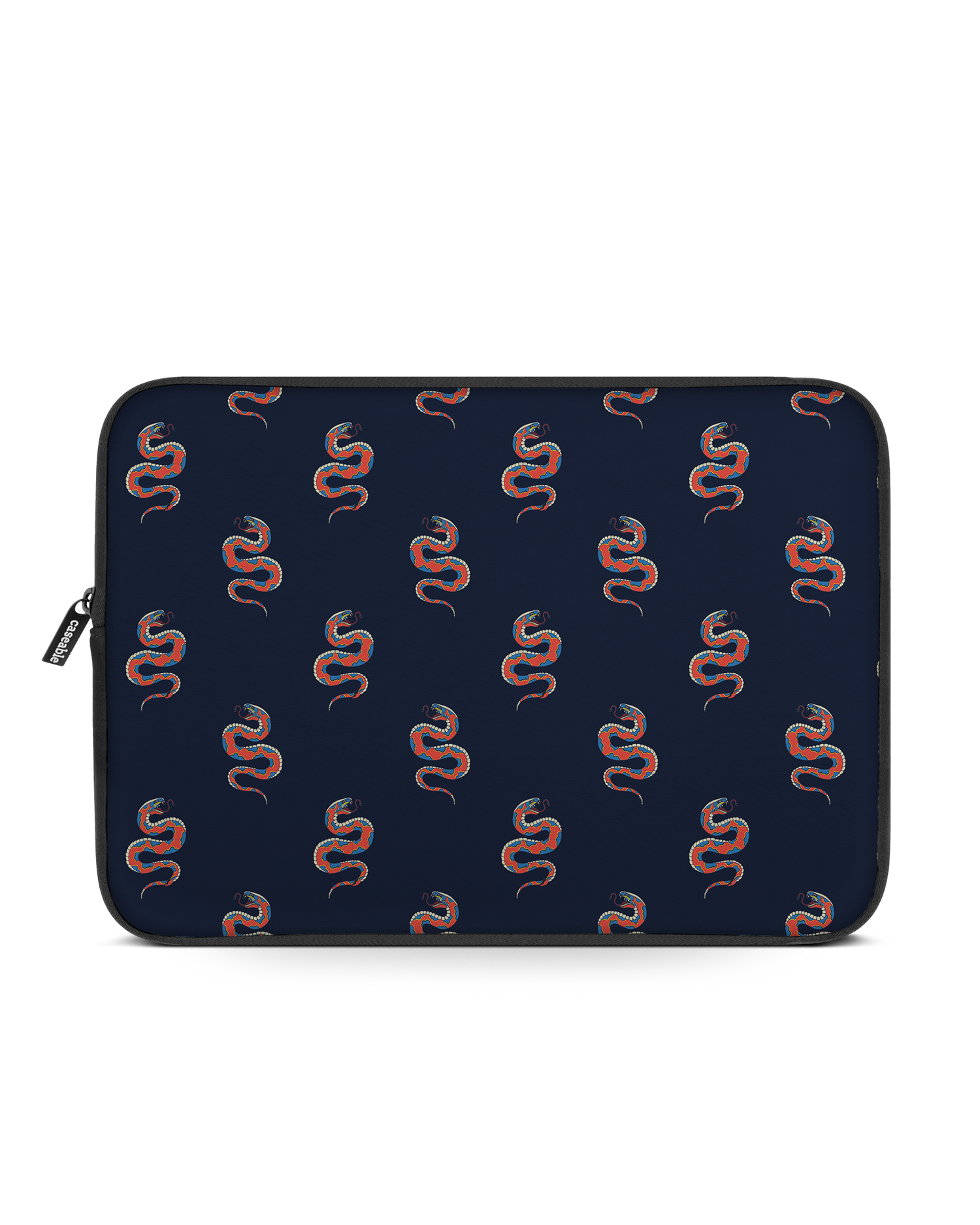 Repeating Snakes Laptop Case 16 inch: Front View