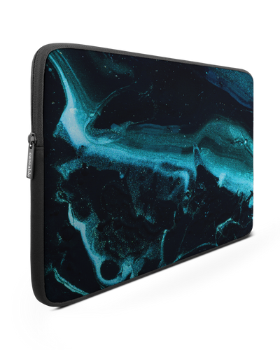 Deep Turquoise Sparkle Laptop Case 16 inch