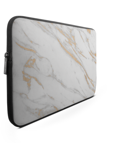 Gold Marble Elegance Laptop Case 13-14 inch