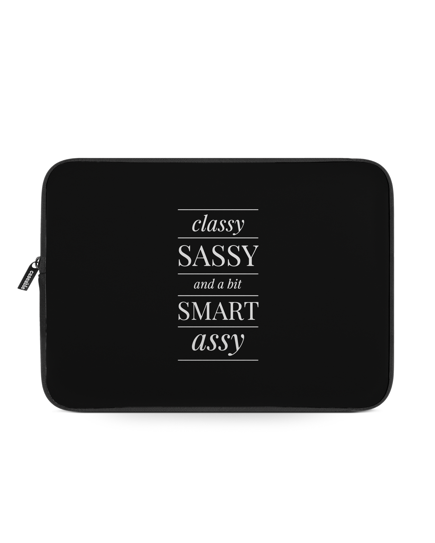 Classy Sassy Laptop Case 13-14 inch: Front View