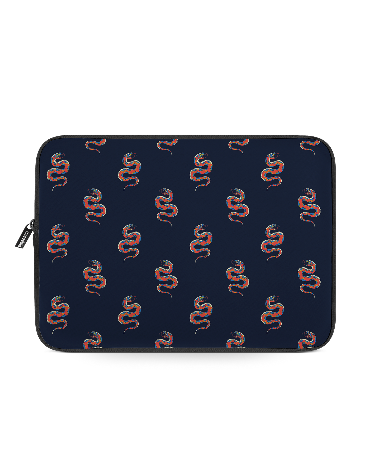 Repeating Snakes Laptop Case 13-14 inch: Front View
