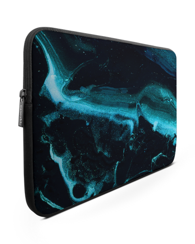 Deep Turquoise Sparkle Laptop Case 13-14 inch