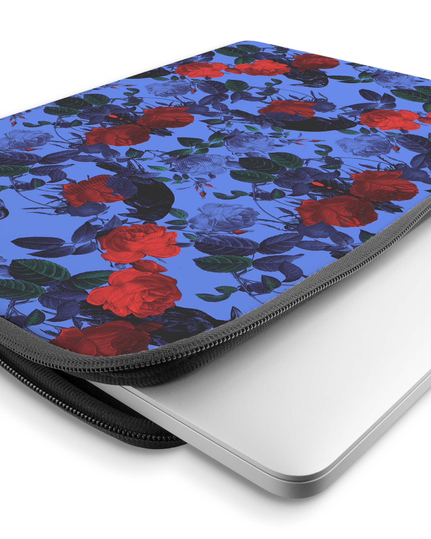 Roses And Ravens Laptop Case 15-16 inch with device inside