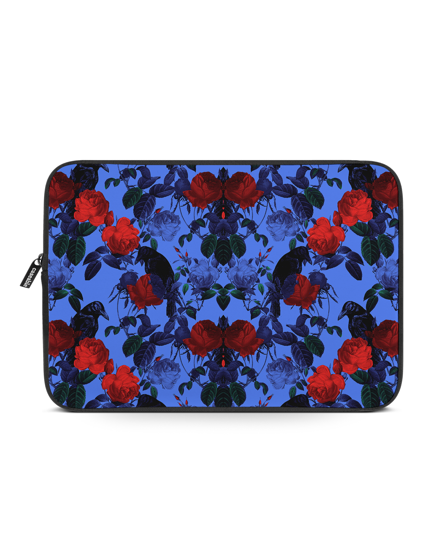 Roses And Ravens Laptop Case 15-16 inch: Front View