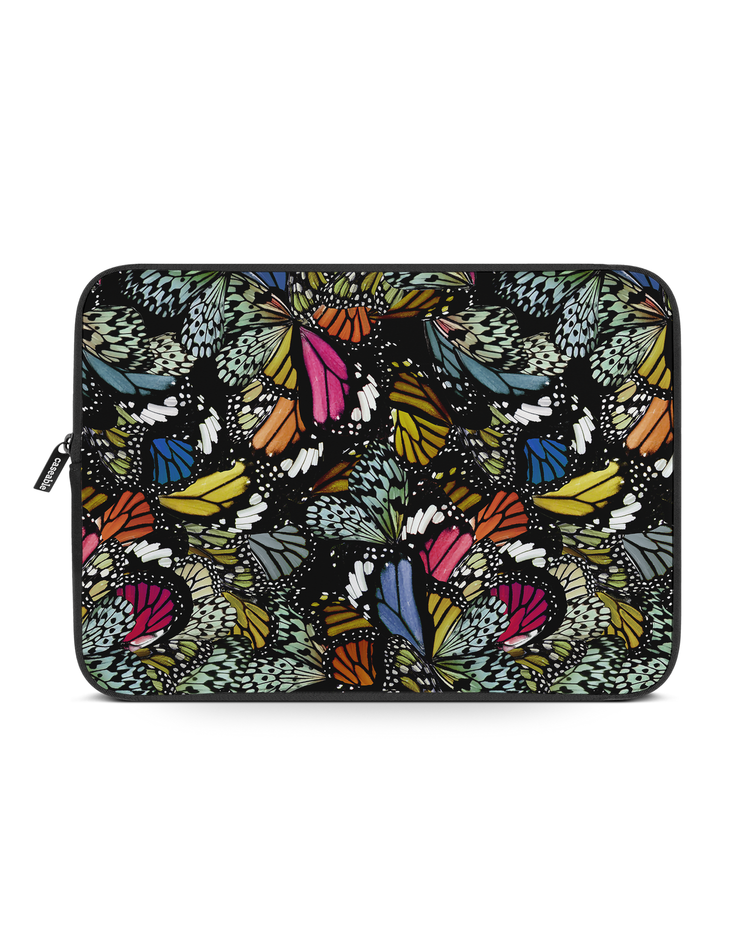 Psychedelic Butterflies Laptop Case 14-15 inch: Front View