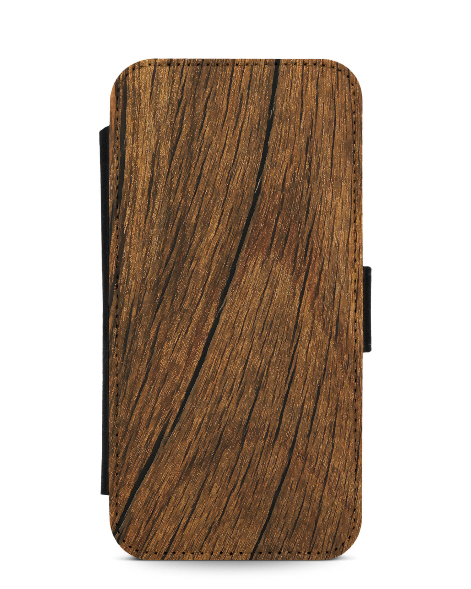 Wood Wallet Phone Case Apple iPhone 12, Apple iPhone 12 Pro: Front View