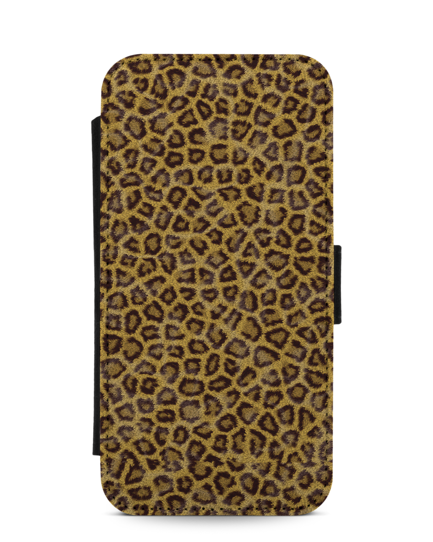 Leopard Skin Wallet Phone Case Apple iPhone 12, Apple iPhone 12 Pro: Front View
