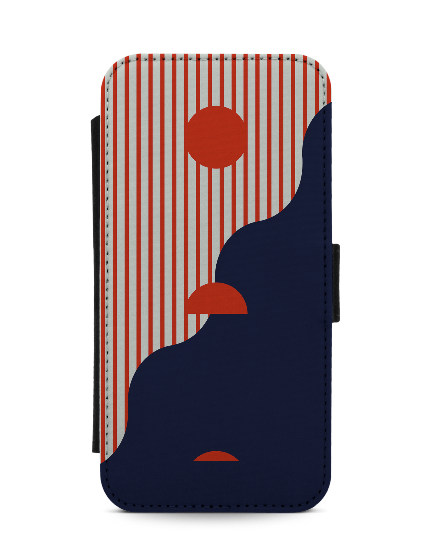 Metric Sunset Wallet Phone Case Apple iPhone 12, Apple iPhone 12 Pro: Front View