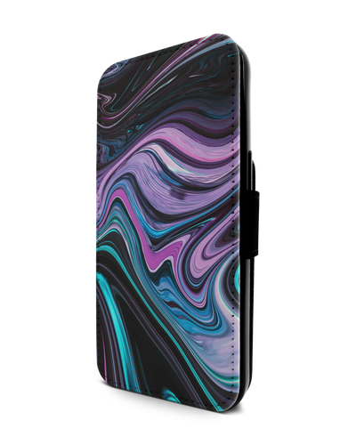 Digital Swirl Wallet Phone Case Apple iPhone 13 Pro