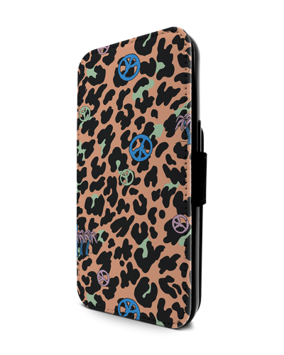 Leopard Peace Palms Wallet Phone Case Apple iPhone 13 Pro