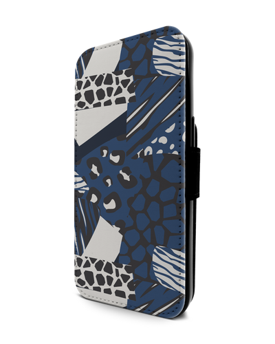 Animal Print Patchwork Wallet Phone Case Apple iPhone 13 Pro