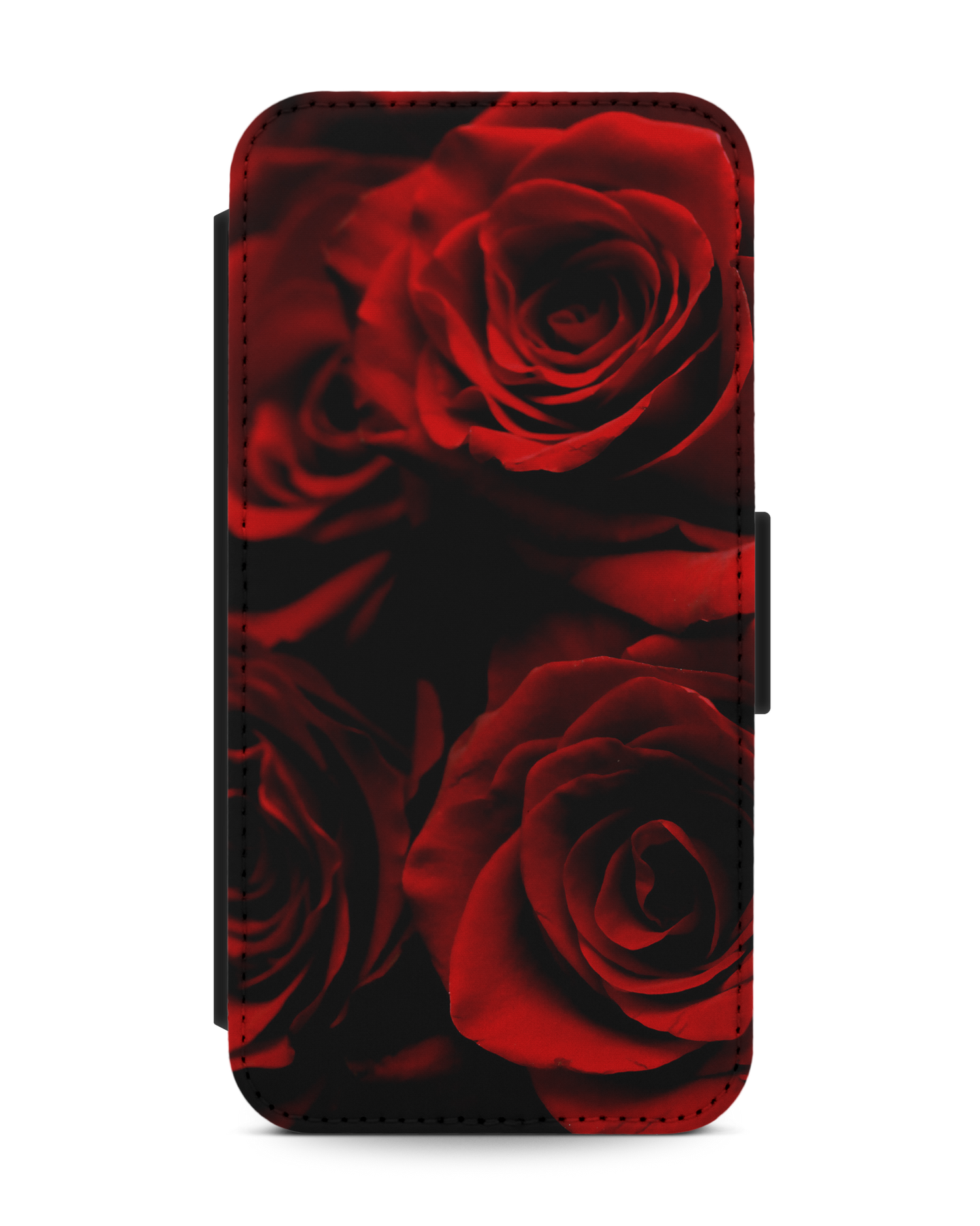 Red Roses Wallet Phone Case Apple iPhone 13 Pro: Front View