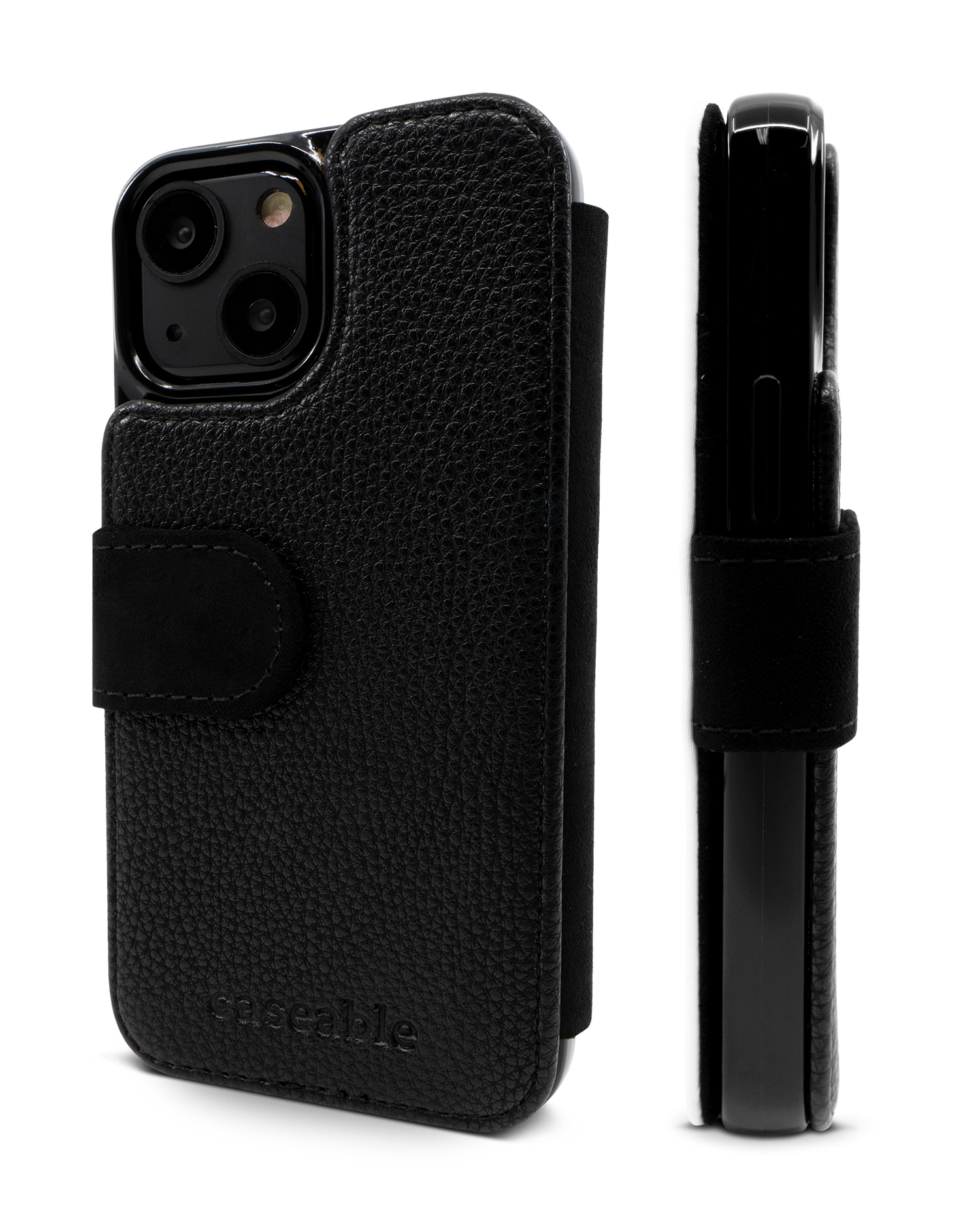 Neon Zebra Wallet Phone Case Apple iPhone 13 mini: Side View