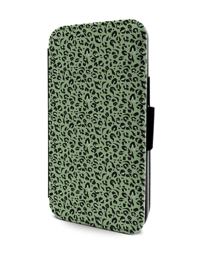 Mint Leopard Wallet Phone Case Apple iPhone 13 mini