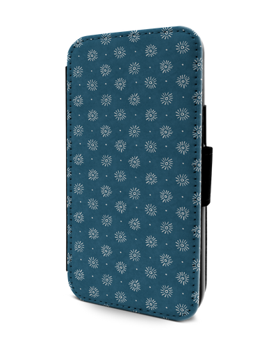 Indigo Sun Pattern Wallet Phone Case Apple iPhone 13 mini