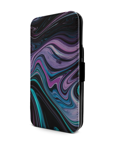 Digital Swirl Wallet Phone Case Apple iPhone 13 Pro Max