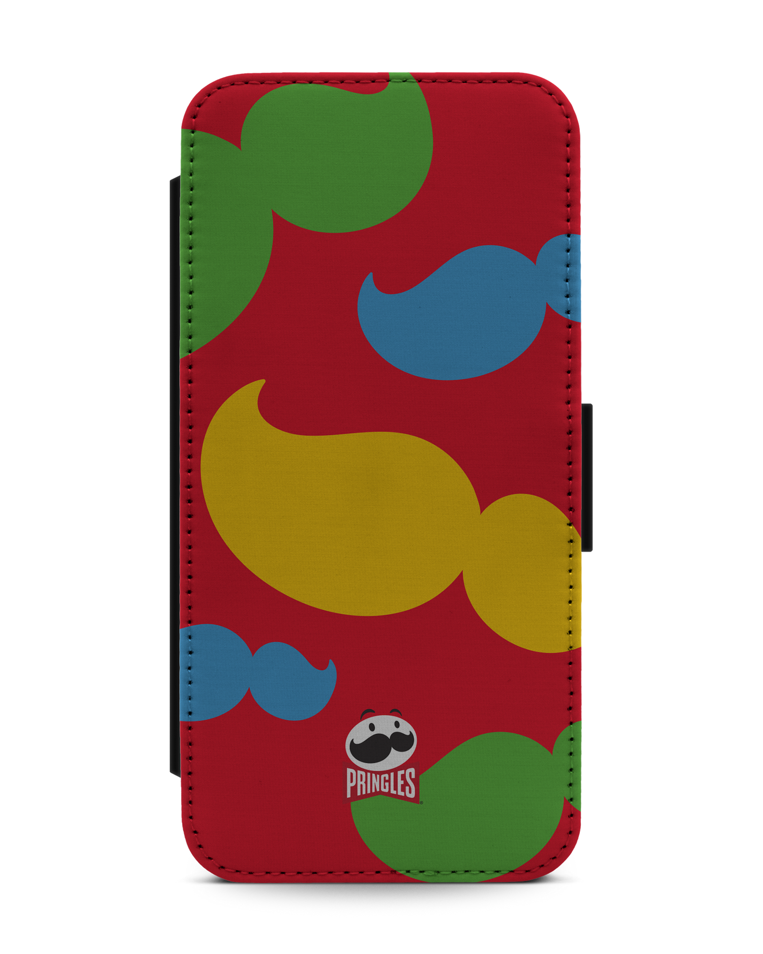 Pringles Moustache Wallet Phone Case Apple iPhone 13 Pro Max: Front View