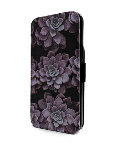 Purple Succulents Wallet Phone Case Apple iPhone 13 Pro Max