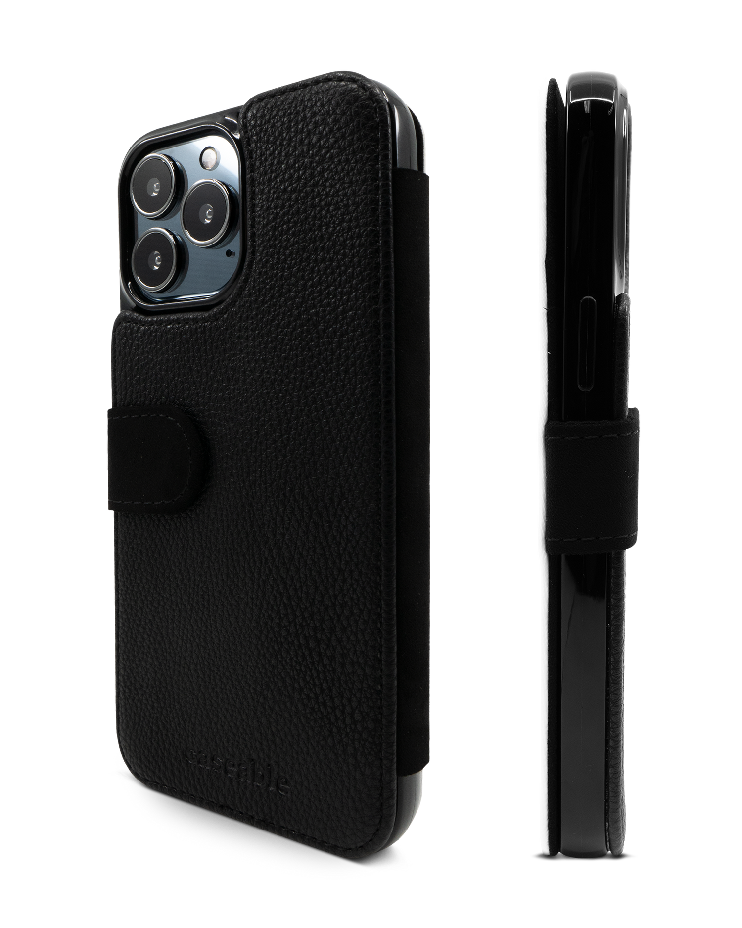 Neon Zebra Wallet Phone Case Apple iPhone 13 Pro Max: Side View