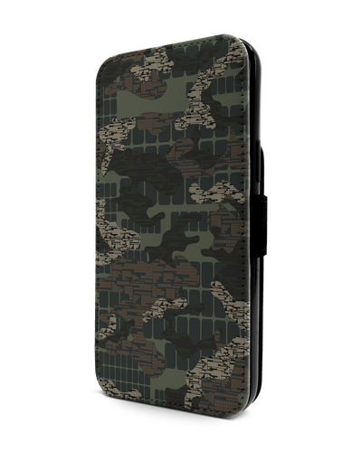 Green Camo Mix Wallet Phone Case Apple iPhone 13 Pro Max