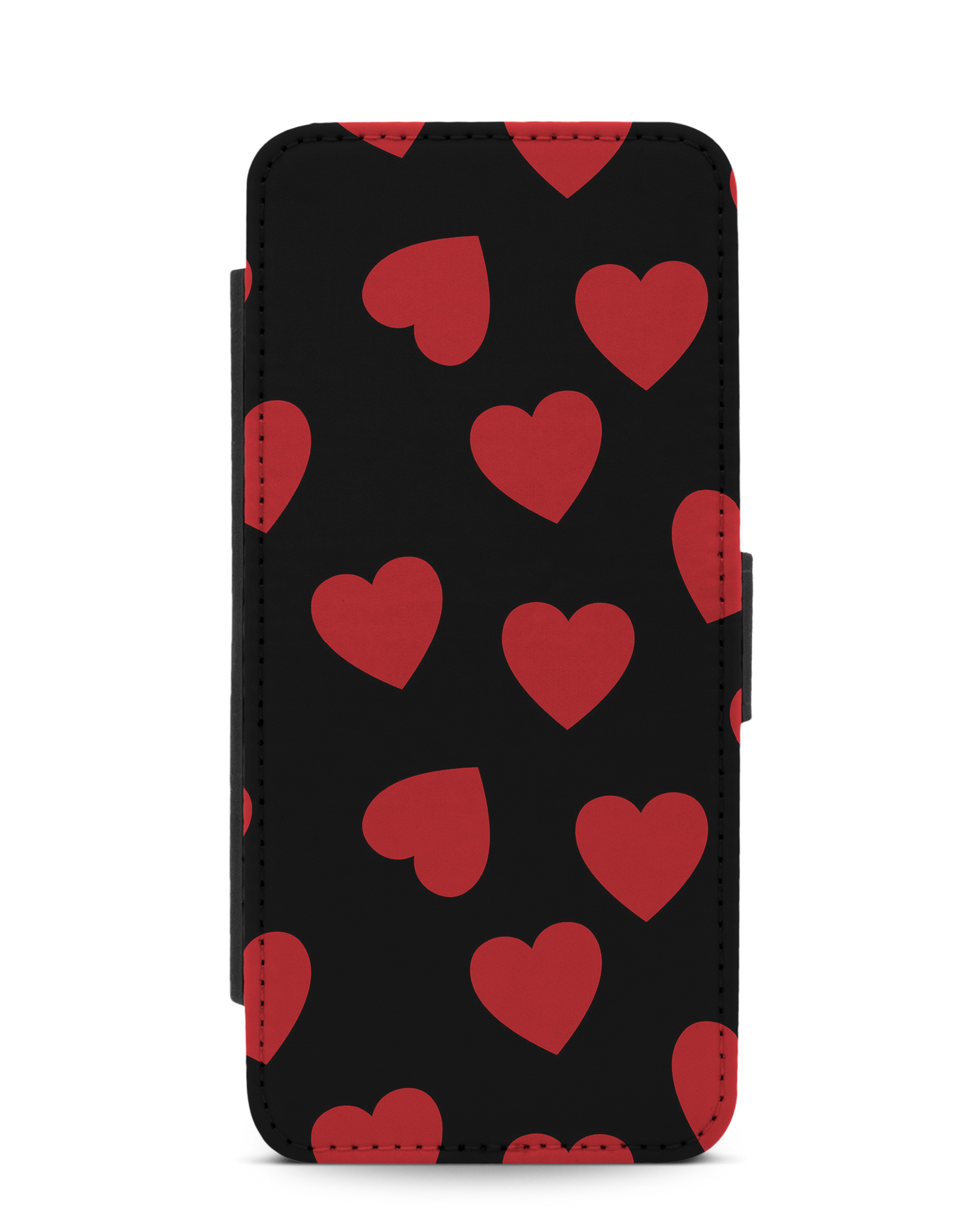 Repeating Hearts Wallet Phone Case Samsung Galaxy S20: Front View