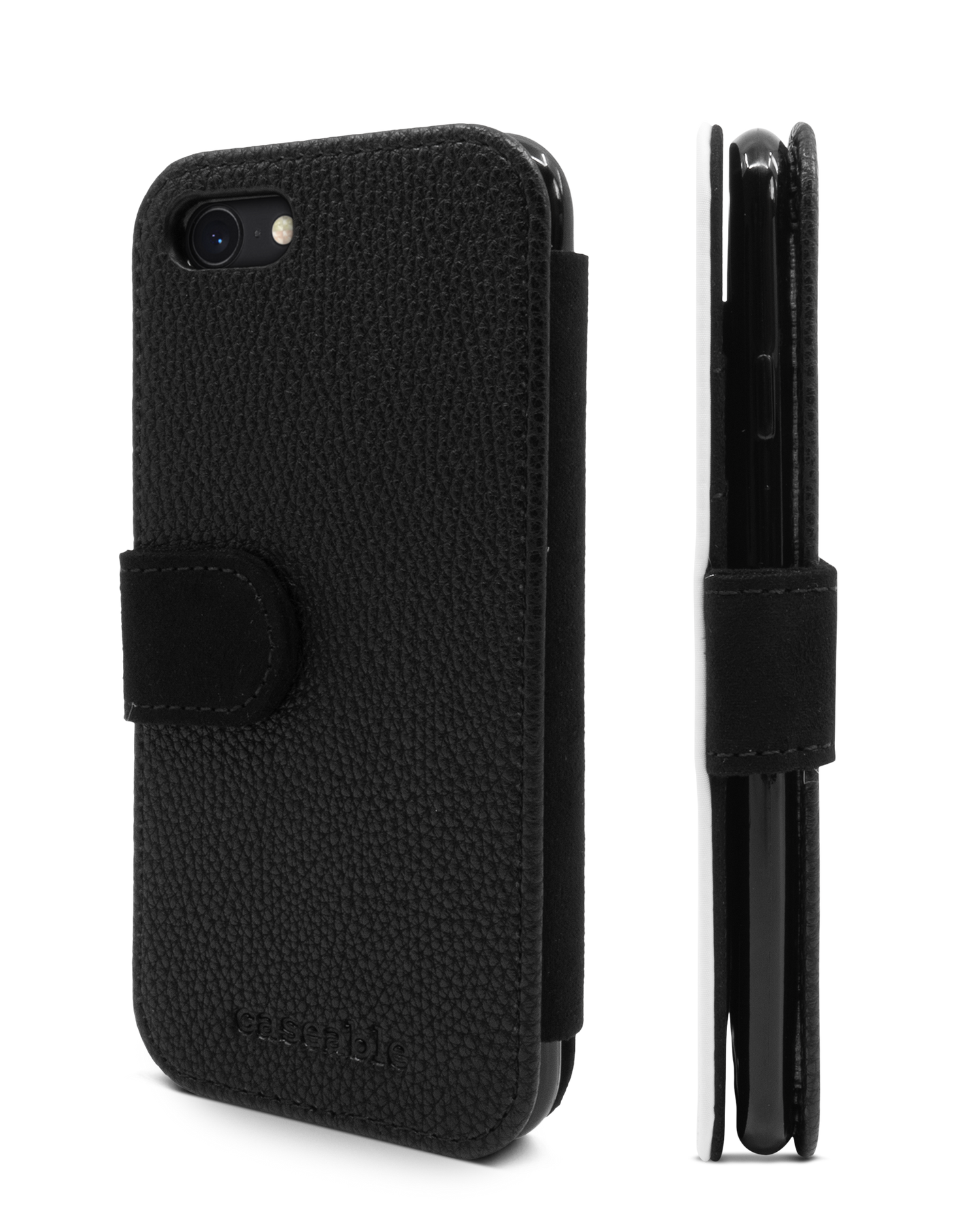 Leopard Peace Palms Wallet Phone Case Apple iPhone 7, Apple iPhone 8, Apple iPhone SE (2020), Apple iPhone SE (2022): Side View