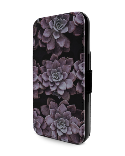 Purple Succulents Wallet Phone Case Apple iPhone 13