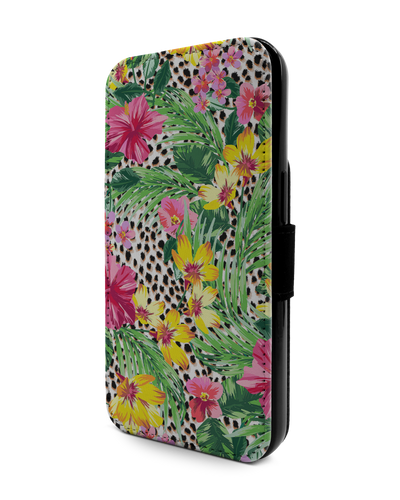 Tropical Cheetah Wallet Phone Case Apple iPhone 13