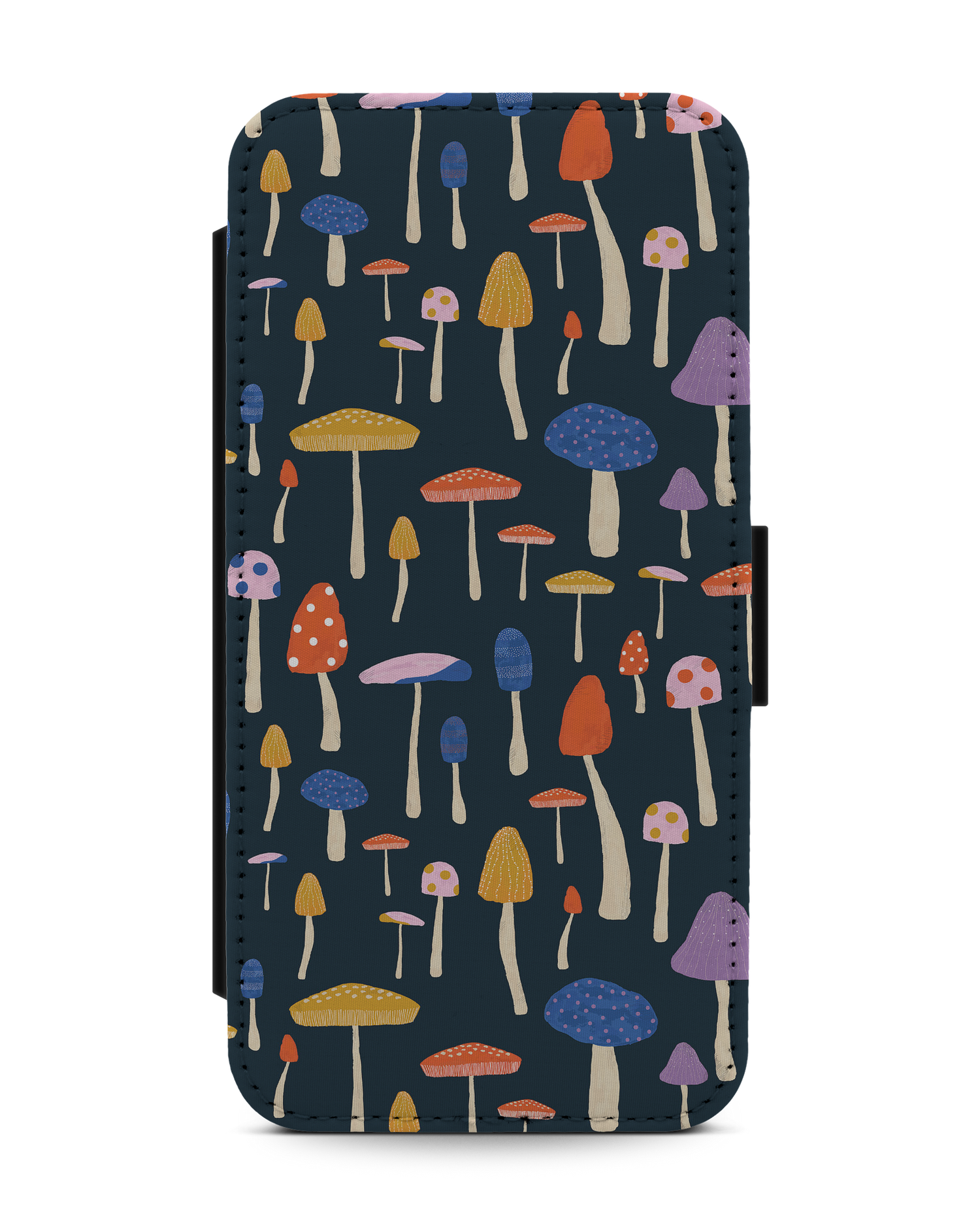 Mushroom Delights Wallet Phone Case Apple iPhone 13: Front View