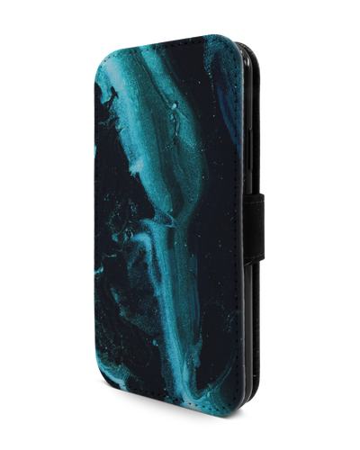 Deep Turquoise Sparkle Wallet Phone Case Apple iPhone X, Apple iPhone XS