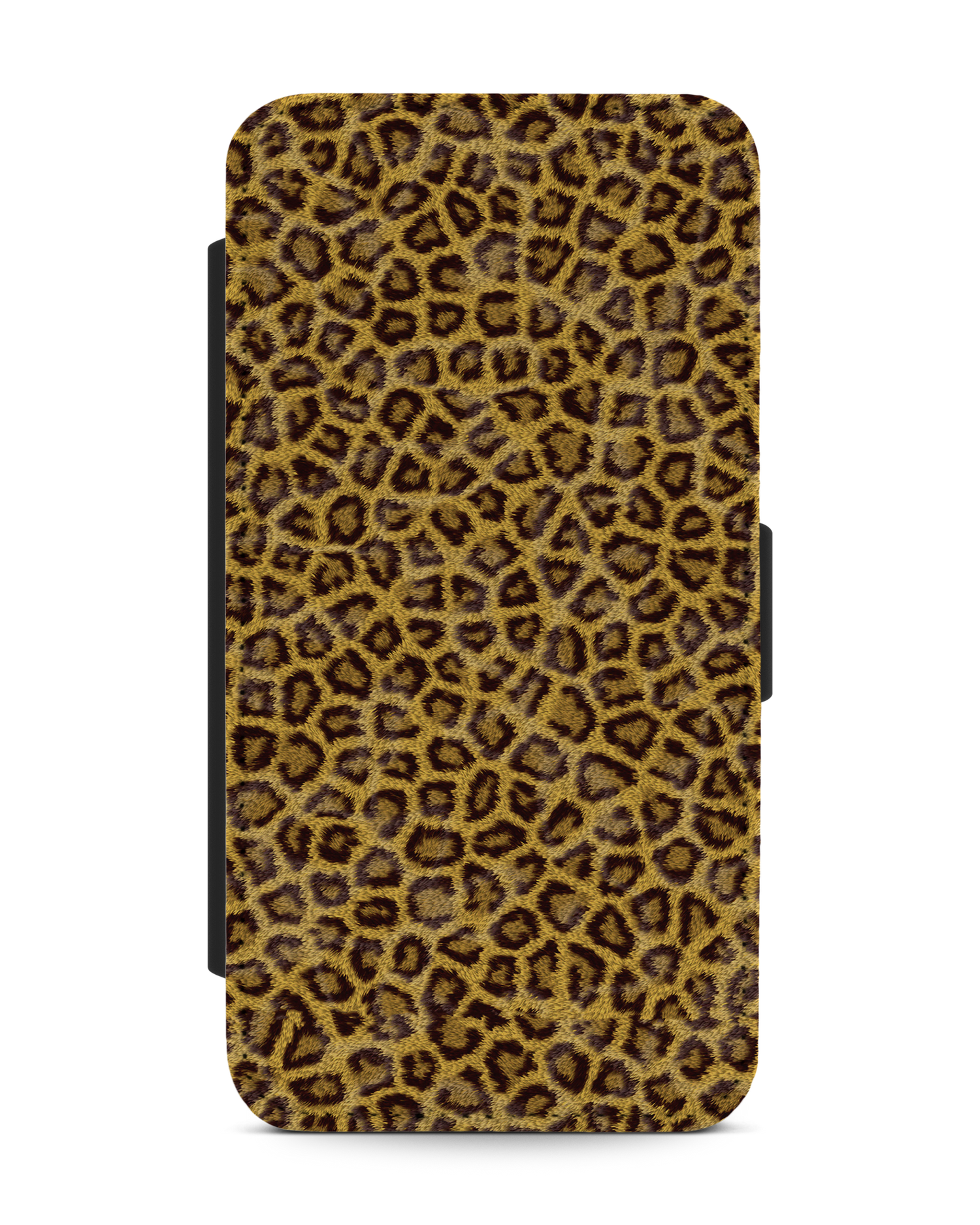 Leopard Skin Wallet Phone Case Apple iPhone XR: Front View