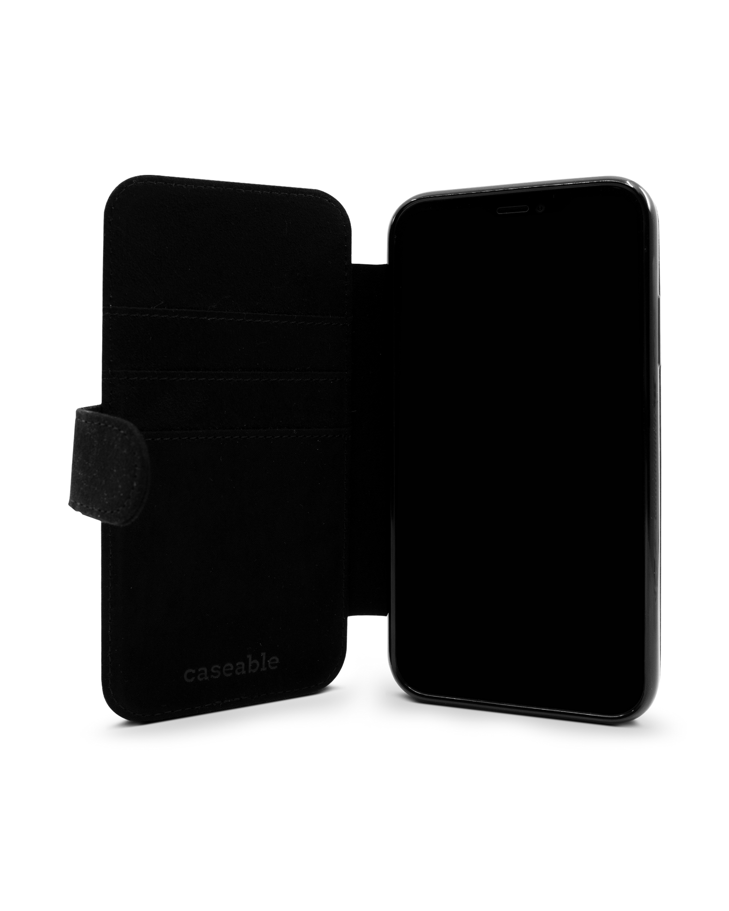 BLACK Wallet Phone Case Apple iPhone XR: Inside View