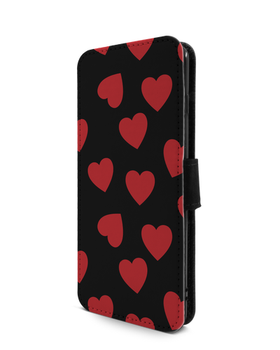 Repeating Hearts Wallet Phone Case Samsung Galaxy S10