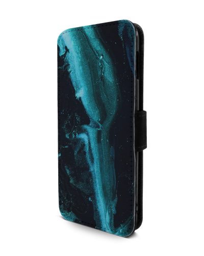 Deep Turquoise Sparkle Wallet Phone Case Samsung Galaxy S10e