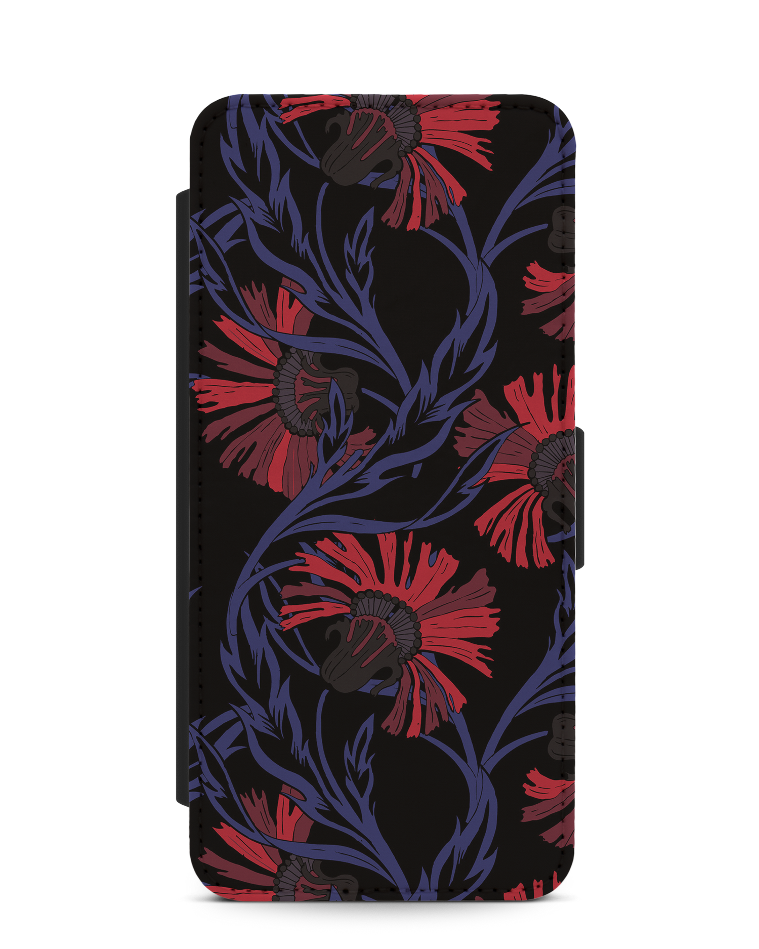 Midnight Floral Wallet Phone Case Samsung Galaxy S20 Plus: Front View