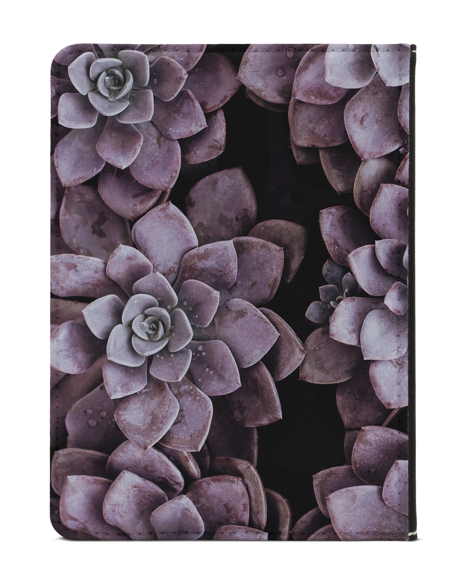 Purple Succulents eReader Case XS: Back View