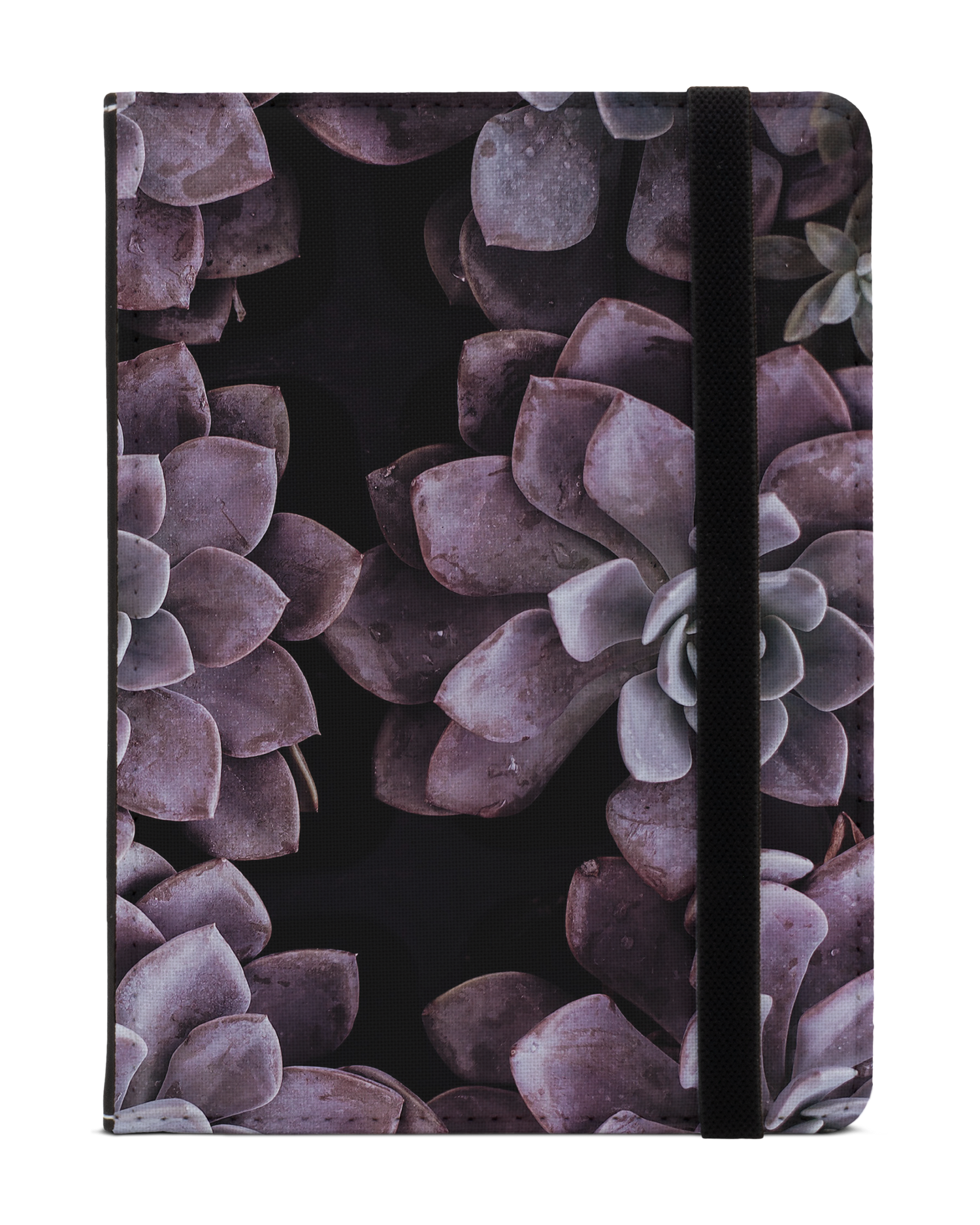 Purple Succulents eReader Case XS: Front View