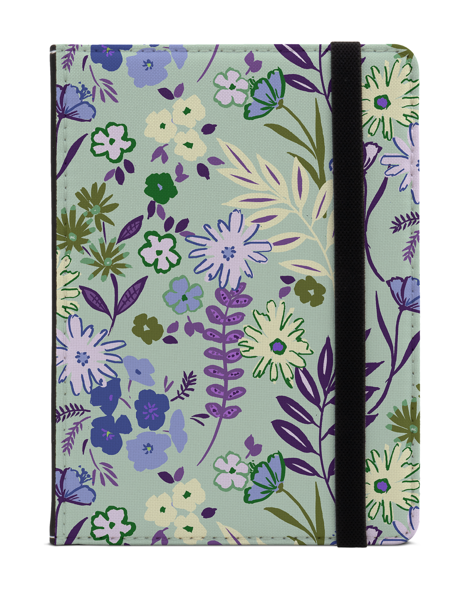 Pretty Purple Flowers eReader Case XS: Front View