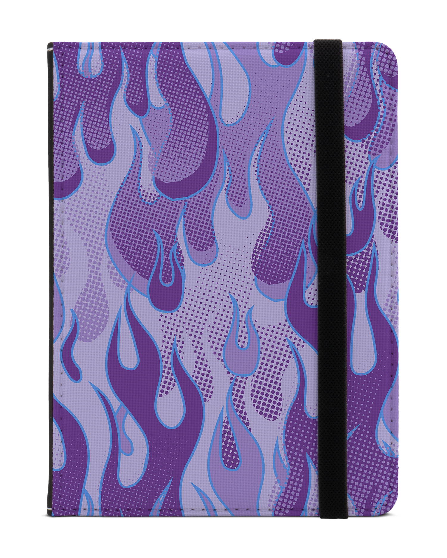 Purple Flames eReader Case XS: Front View