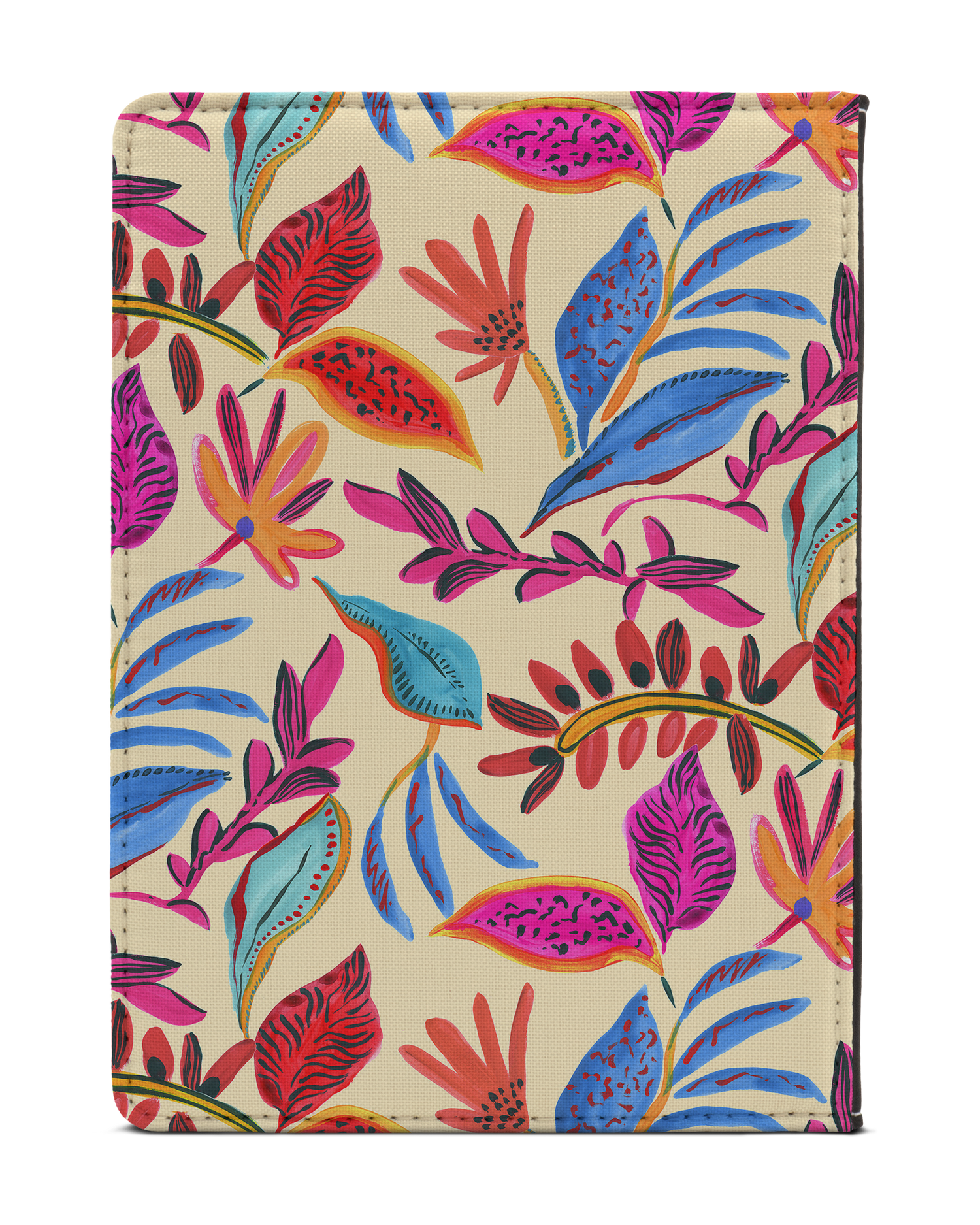 Painterly Spring Leaves eReader Case S: Back View