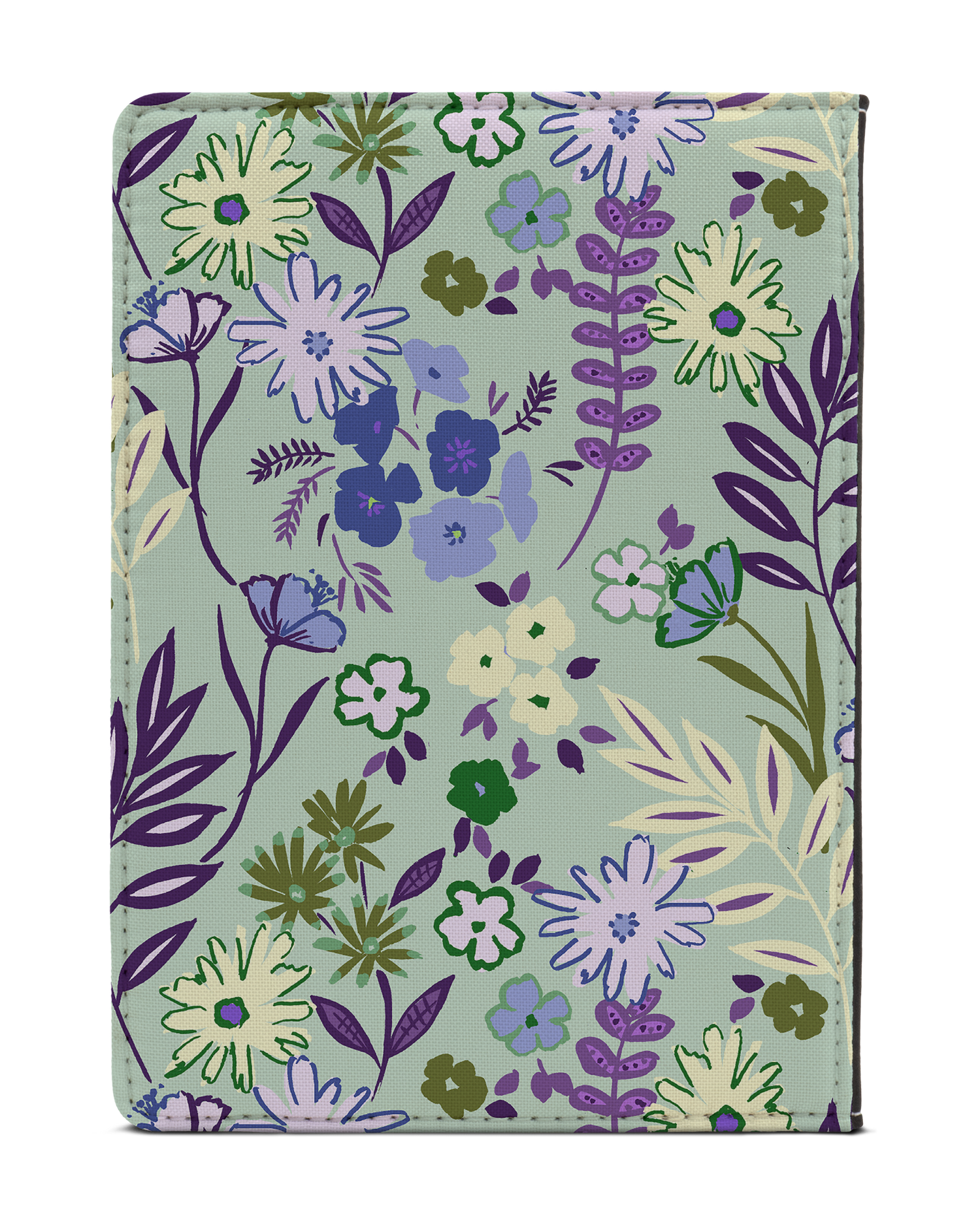Pretty Purple Flowers eReader Case S: Back View