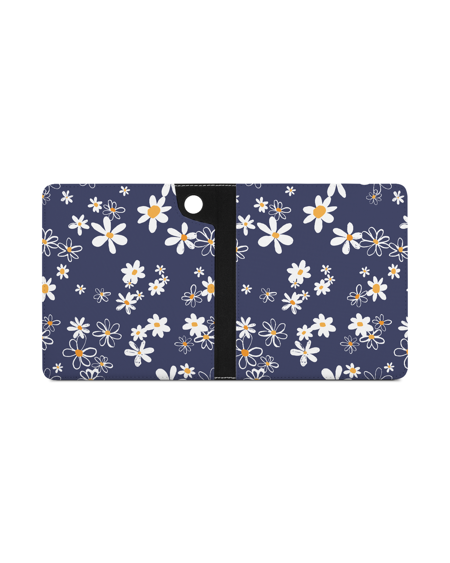 Navy Daisies eReader Case for tolino epos 3 (2022): Opened exterior view
