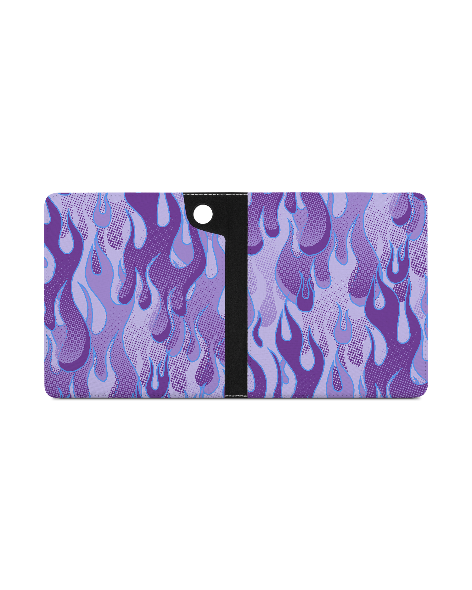 Purple Flames eReader Case for tolino epos 3 (2022): Opened exterior view