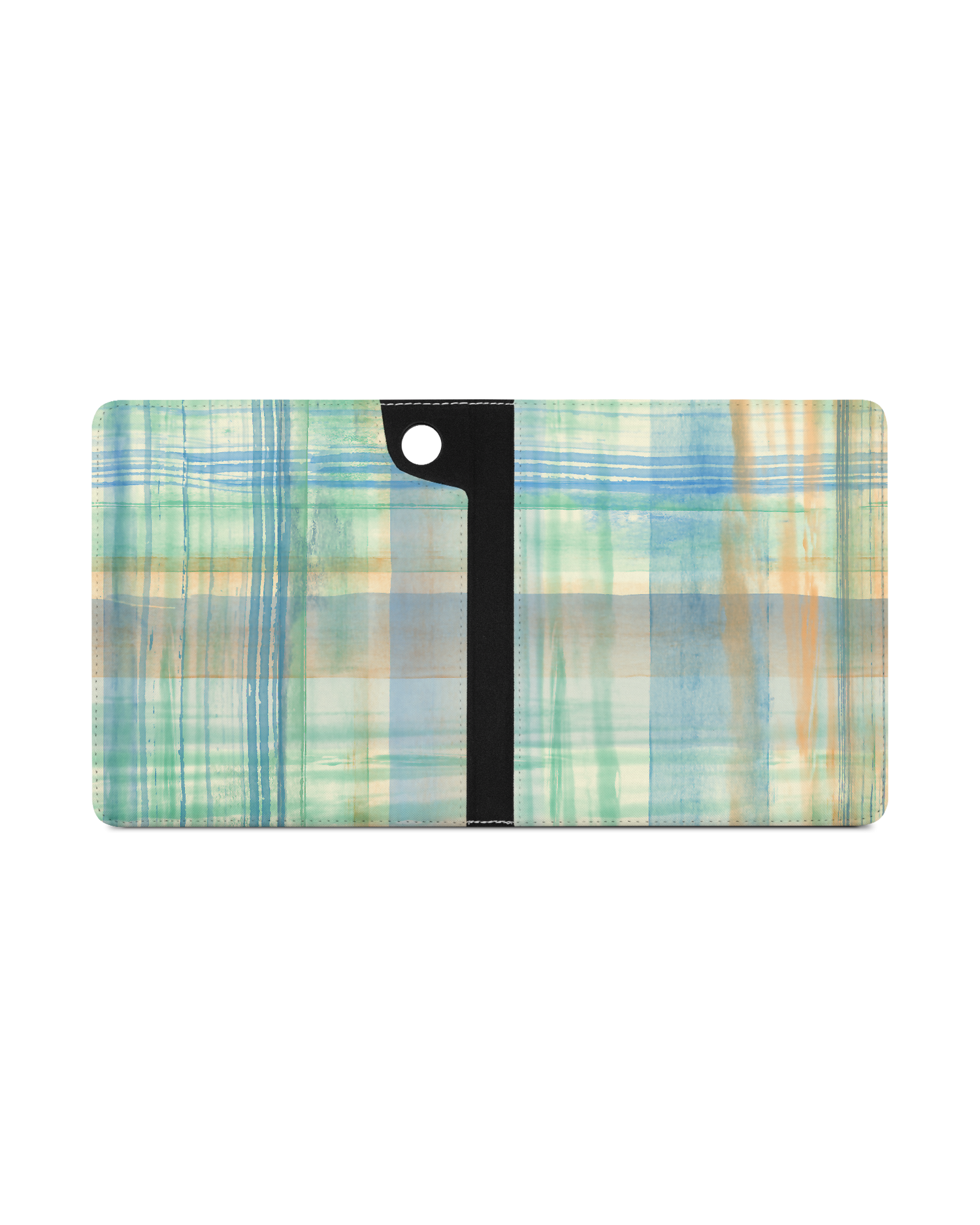 Washed Out Plaid eReader Case for tolino epos 3 (2022): Opened exterior view