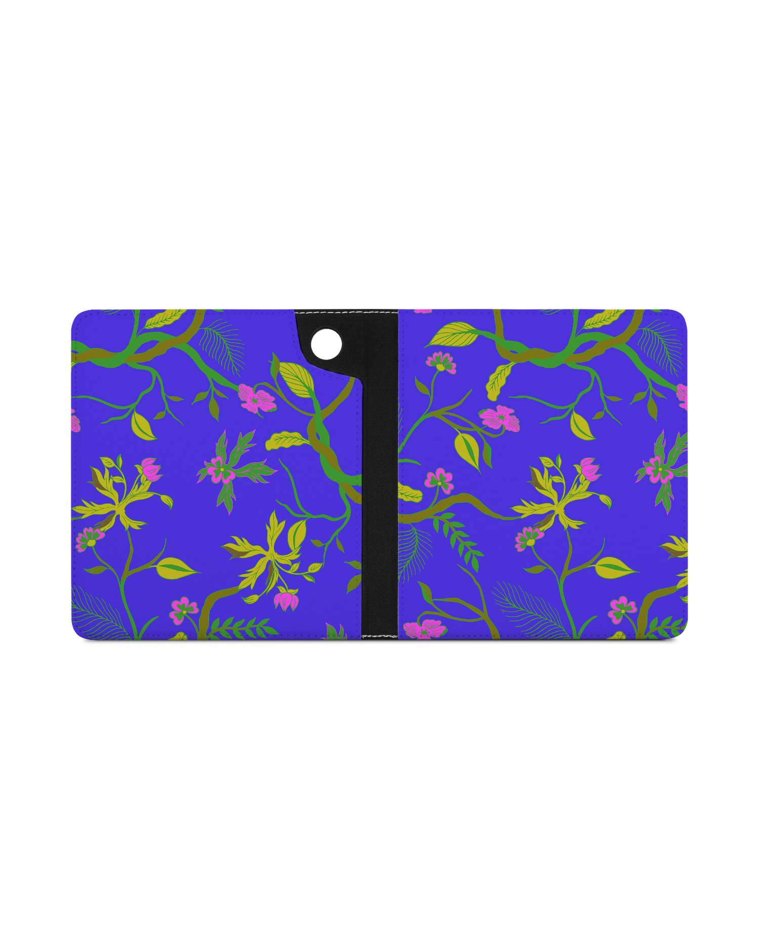 Ultra Violet Floral eReader Case for tolino epos 3 (2022): Opened exterior view
