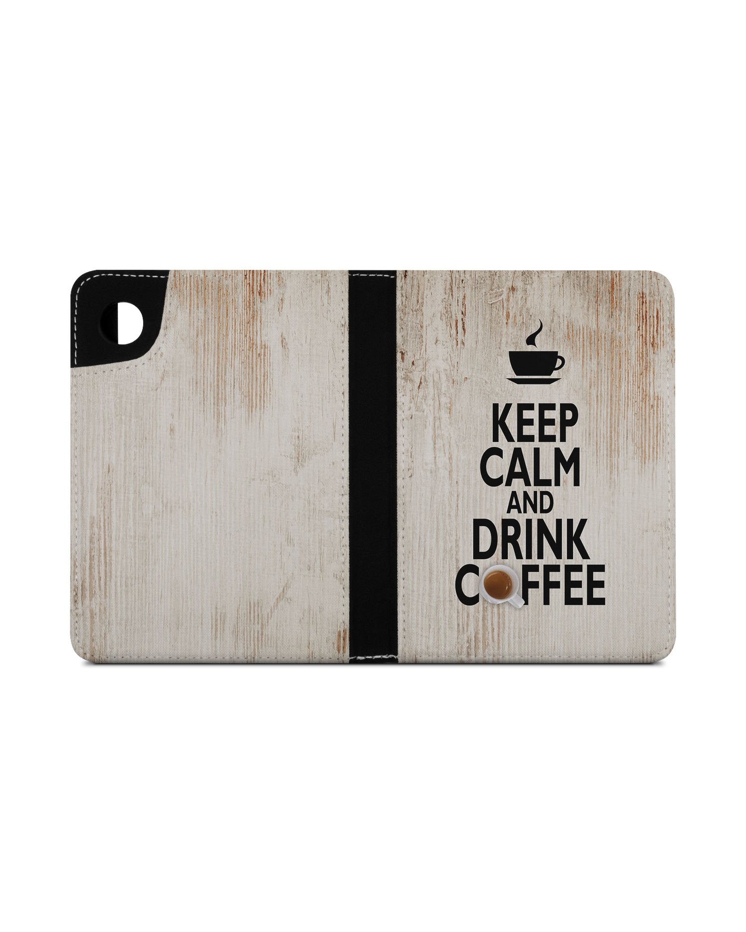 Drink Coffee eReader Case for tolino shine 4 (2022): Opened exterior view