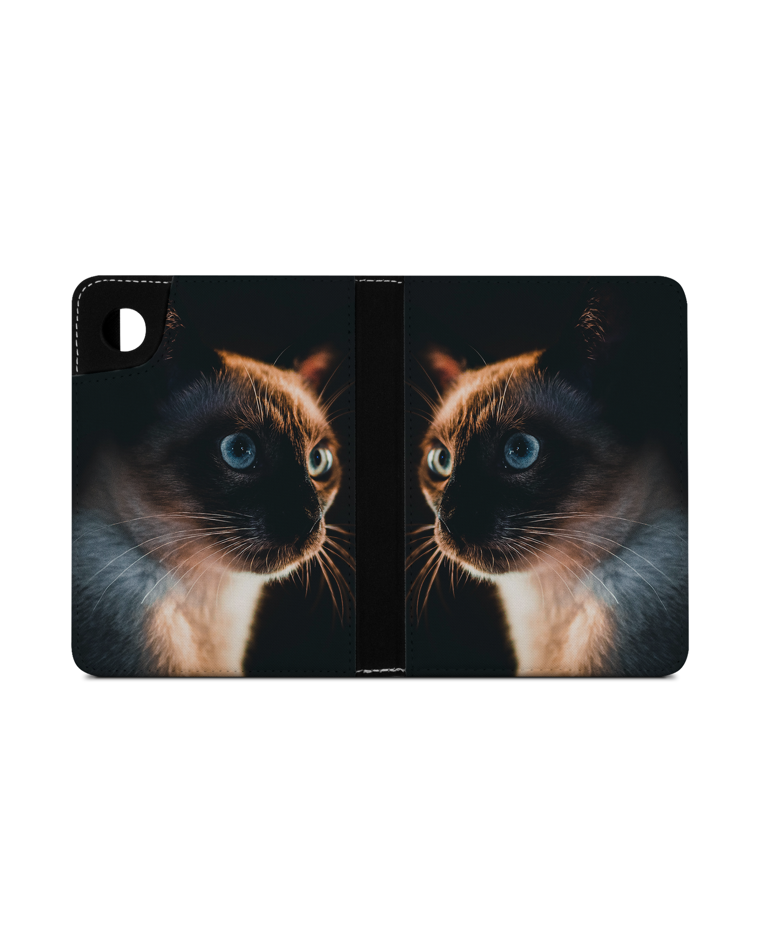 Siamese Cat eReader Case for tolino shine 4 (2022): Opened exterior view